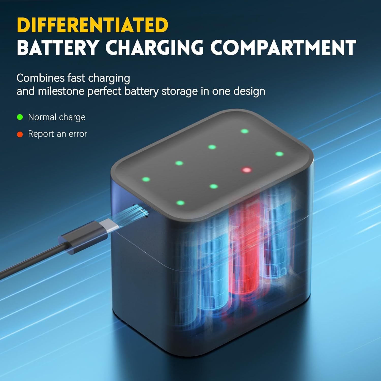 AA  Rechargeable Lithium-ion Battery Set